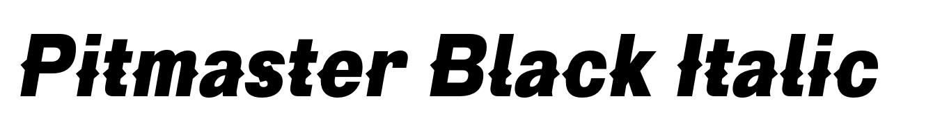 Pitmaster Black Italic